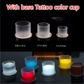 1000Pcs Medium SmaL  Tattoo Color Cup Disposable 500PCS Large Ink Pigment Caps Plastic With Base Cups Tattoo Supplies