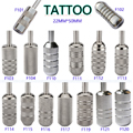 22MM Profession Stainless Steel Tattoo Grip With Back Stem More Styles To Choose Tattoo Machine Grip