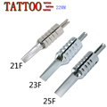 21F 23F 25F 304 Stainless Steel Tattoo Flat Magnum Tube Tattoo Grip With Back Stem Supply