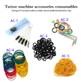 Tattoo Accessories 50pcs Tattoo O-rings Professional Tattoo Machine Accesories Set 50pcs Tattoo Rubber Bands