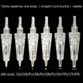 20pcs Professional Straight Bayonet Cartridge Needle 1D 1R 2R 3R 3F 5R 5F 7R 7F Device Permanent Makeup Eyebrow Lip Tattoo Pen Needle