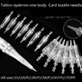 20pcs Professional Bayonet Cartridge Needle 1D 1R 2R 3R 3F 5R 5F 7R 7F Device Permanent Makeup Eyebrow Lip Tattoo Pen Needle