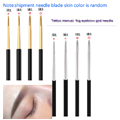 100pcs 3RS-3RL-5RL-5RS Disposable Permanent Makeup Needles Tattoo Needles Eyebrow Tattoo Makeup Kits Play Fog Needle