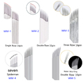 100PCS Tattoo Needle Accessories Permanent Makeup Sterilized Blade For Eyebrow Lip Tattoo Makeup Manual Needle Blade