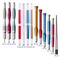 3PCS Multicolor Microblading Pen Multi-function Manual Eyebrow Eyeliner Lips Pernmanent Makeup Pen